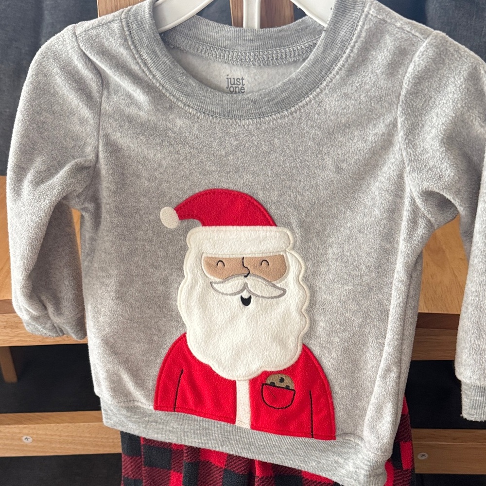 Gray Santa Kids Shirt